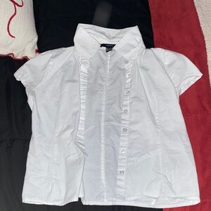 Forever 21 White Button Down Shirt